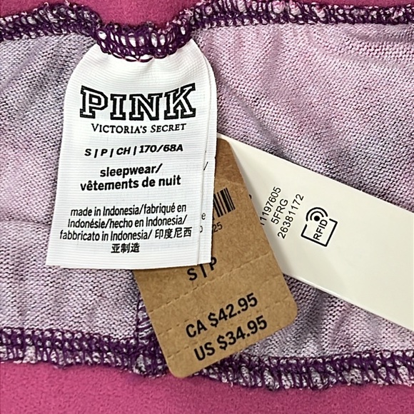 NEW! Pink by Victoria’s Secret Women’s Jogger PJ Lounge Pants Pink Size S - Picture 7 of 7